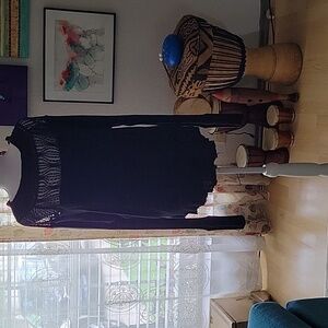 Free People Waffle(thermal like)Texture. Black Size Small